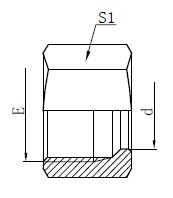 Heavy Type Retaining Nut Drawing