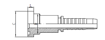 High Pressure Hose Assemblies Fitting Drawing