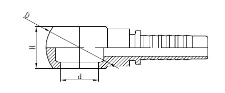 Metric Banjo Hose Fitting Drawing