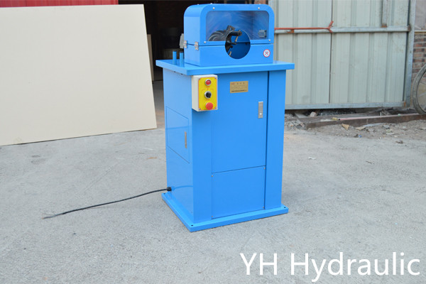 hydraulic hose skiving machine